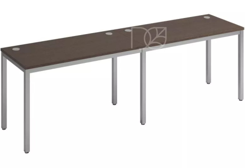 Бенч-система на 2 рабочих места, цвет венге