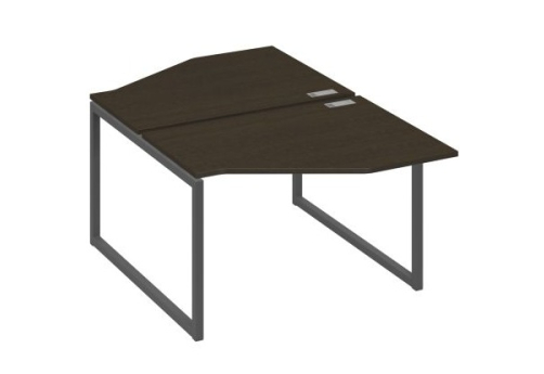 Рабочая станция эргономичная (2х120) Мира Одри, цвет венге + антрацит