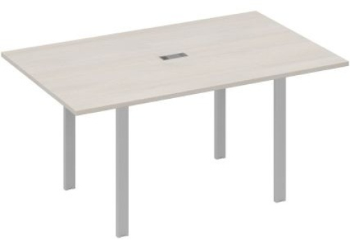 Стол для переговоров прямоугольный Мира Нумо, цвет дуб шамони + серый