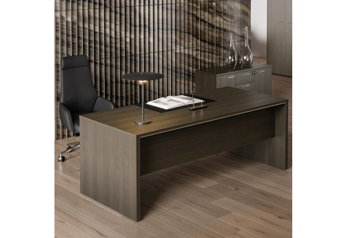 Стол руководителя с бюваром Адриатика, цвет дуб жженый