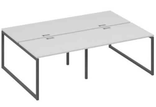 Рабочая станция (4х120) Мира Одри, цвет серый + антрацит