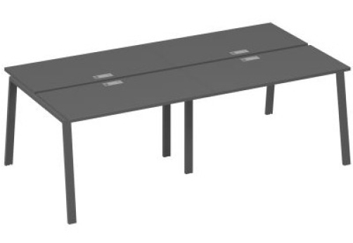 Рабочая станция 4х120 Мира Трио, цвет антрацит премиум + антрацит