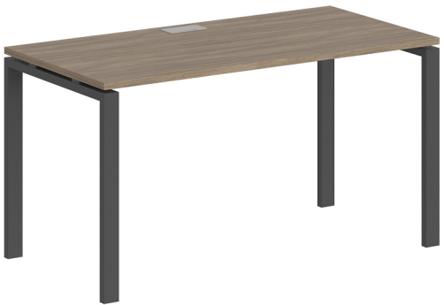 Стол рабочий Индиго Сет, цвет дуб темный + антрацит