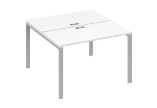 Рабочая станция (2х120) Мира Нумо, цвет белый премиум + серый