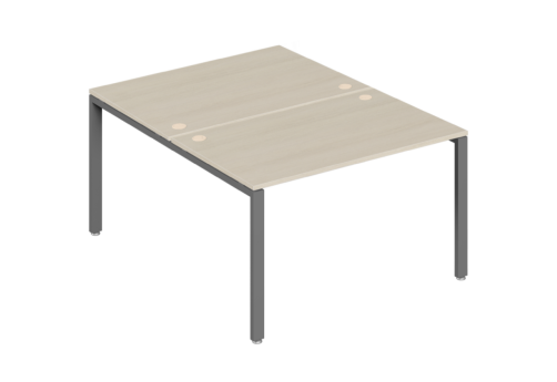 Бенч-система на 2 места, цвет светлый дуб