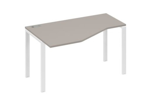 Стол эргономичный левый Мира Нумо, цвет мокко премиум + белый