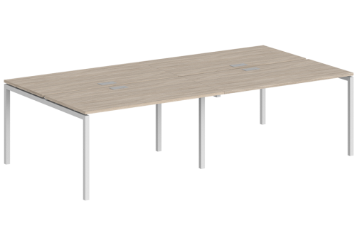 Рабочая станция Индиго Форт, цвет дуб светлый + белый