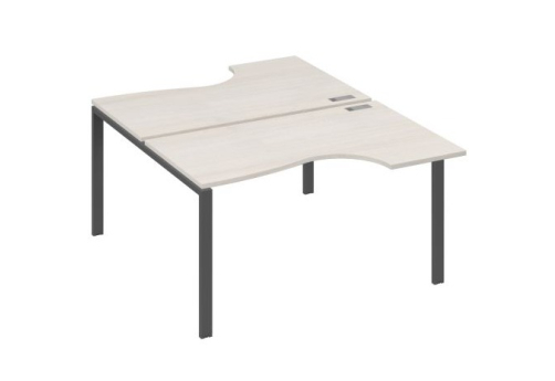 Рабочая станция эргономичная (2х140) Мира Нумо, цвет дуб шамони + антрацит