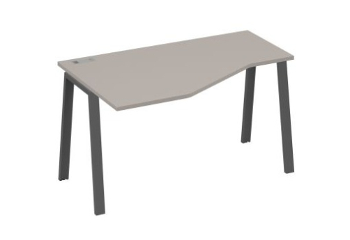 Стол эргономичный левый Мира Трио, цвет мокко премиум + антрацит