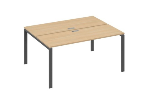 Рабочая станция (2х160) Мира Нумо, цвет натуральный дуб + антрацит