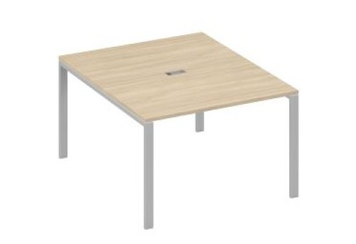 Стол для переговоров прямоугольный Мира Нумо, цвет дуб скандинавский + серый