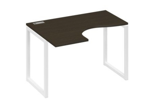 Стол эргономичный левый Мира Одри, цвет венге + белый