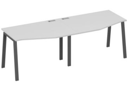 Станция рабочая эргономичная 2х120 Мира Трио, цвет серый + антрацит