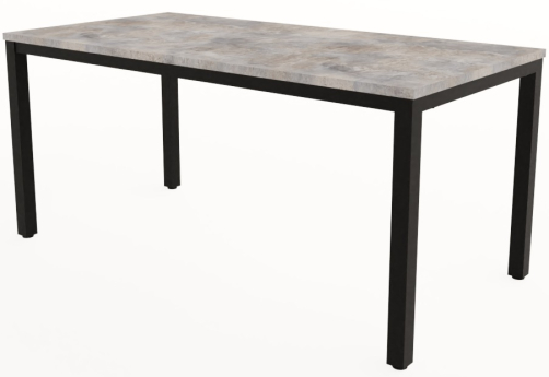 Стол обеденный прямоугольный Мальта, цвет базальт