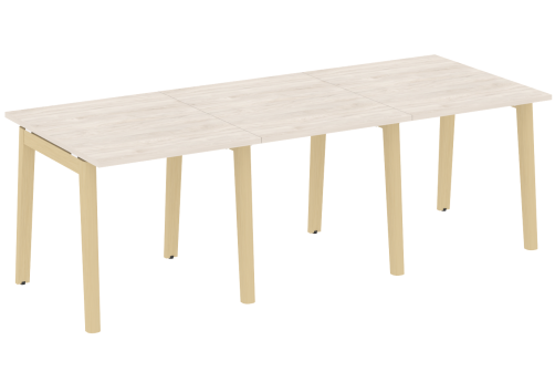 Стол для переговоров (3 столешницы), цвет денвер светлый