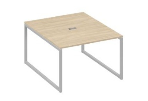 Стол для переговоров прямоугольный Мира Одри, цвет дуб скандинавский + серый