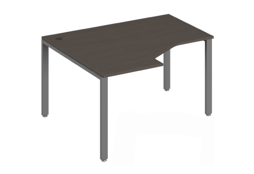 Эргономичный стол левый, цвет темный дуб