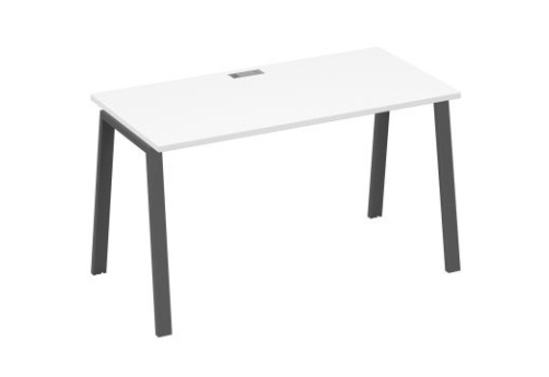 Стол письменный Мира Трио, цвет белый премиум + антрацит