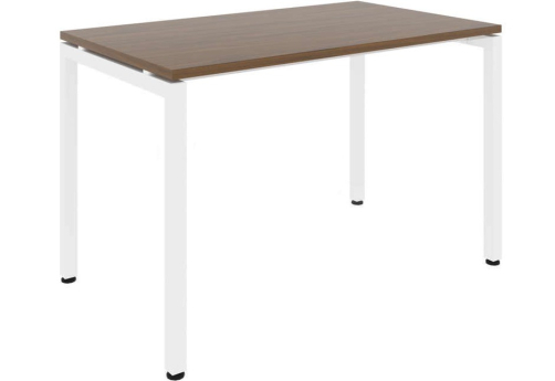 Стол рабочий Брента, цвет темный дуб + белый