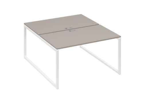 Рабочая станция (2х140) Мира Одри, цвет мокко премиум + белый