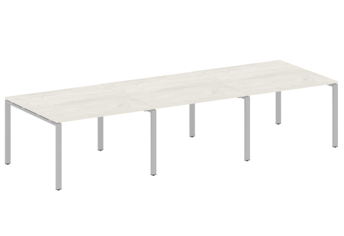 Стол для переговоров (3 столешницы), цвет дуб новара