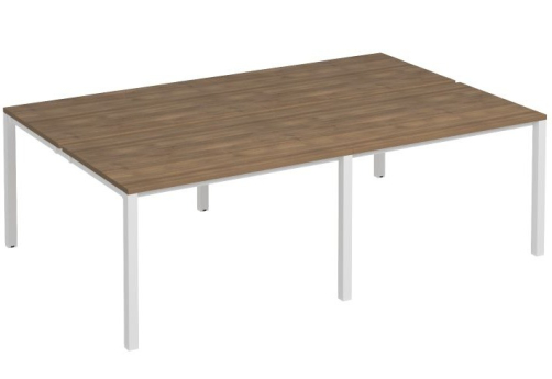 Рабочая станция (4х120) Прайм Металл 50, цвет шамони темный + белый