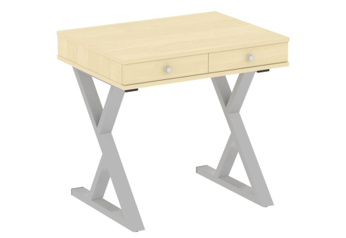 Стол письменный, цвет клен + серый
