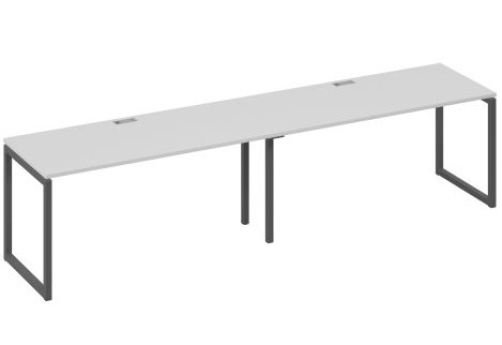 Рабочая станция (2х160) Мира Одри, цвет серый + антрацит