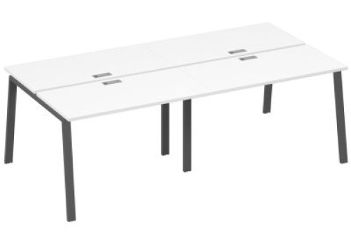 Рабочая станция 4х120 Мира Трио, цвет белый премиум + антрацит