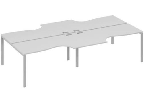 Рабочая станция эргономичная (4х160) Мира Нумо, цвет серый + серый