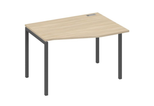 Стол эргономичный правый Техно Мира Лофт, цвет дуб скандинавский + антрацит