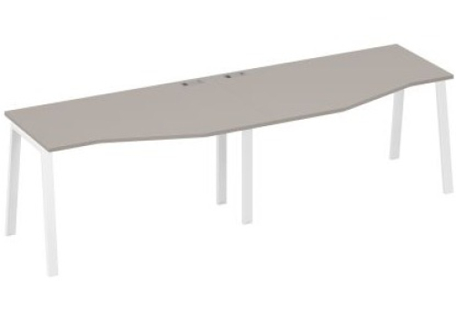 Станция рабочая эргономичная 2х140 Мира Трио, цвет мокко премиум + белый