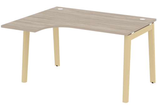 Стол эргономичный левый, цвет дуб аттик