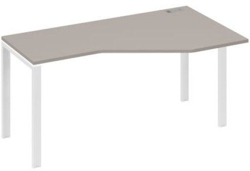Стол эргономичный правый Мира Нумо, цвет мокко премиум + белый