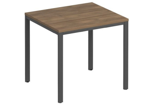 Стол письменный на металлокаркасе Прайм Металл 25, цвет шамони темный + антрацит