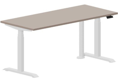 Стол регулируемой высоты Бенет, цвет тортора + белый