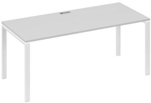 Стол письменный Мира Нумо, цвет серый + белый