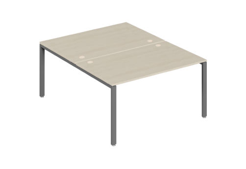 Бенч-система на 2 места, цвет светлый дуб