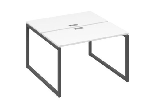 Рабочая станция (2х120) Мира Одри, цвет белый премиум + антрацит
