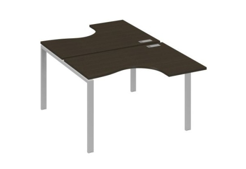 Рабочая станция эргономичная (2х120) Мира Нумо, цвет венге + серый