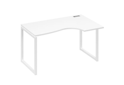 Стол эргономичный правы Мира Одри, цвет белый премиум + белый