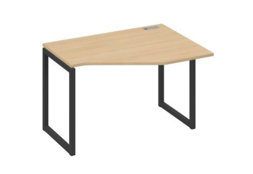 Стол эргономичный правый Мира Одри, цвет натуральный дуб + антрацит