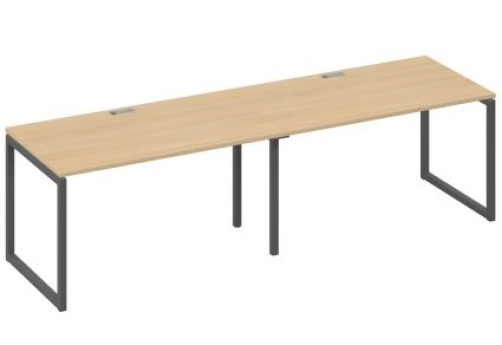 Рабочая станция (2х140) Мира Одри, цвет натуральный дуб + антрацит