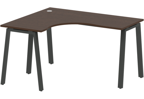Стол эргономичный левый, цвет венге