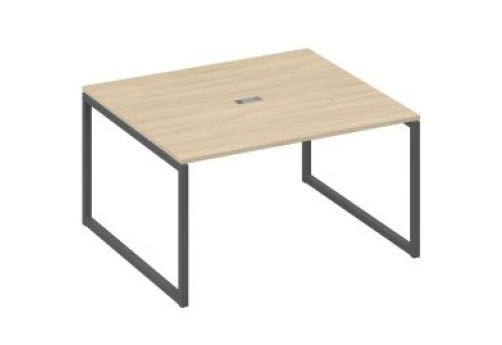 Стол для переговоров прямоугольный Мира Одри, цвет дуб скандинавский + антрацит