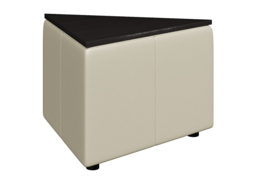 Стол треугольный, цвет белый