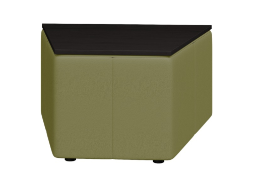 Стол трапеция, цвет зеленый