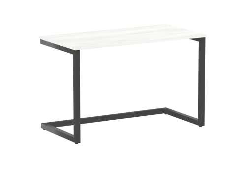 Стол письменный, цвет белое дерево + антрацит