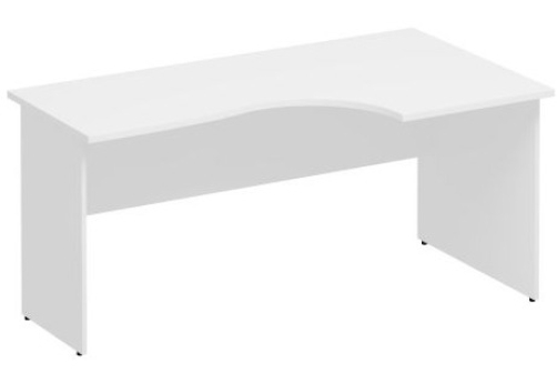 Стол эргономичный правый Прайм, цвет белый