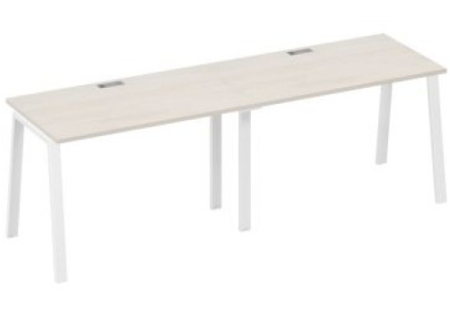 Станция рабочая 2х120 Мира Трио, цвет дуб шамони + белый